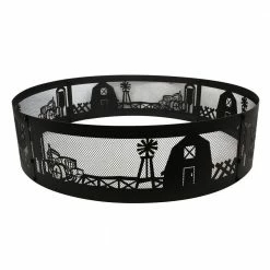 Promo 💯 Lincoln Outfitters 36" Campfire Ring Farm Scene - 90-166-0204 - Fire Pits & Heaters ⭐
