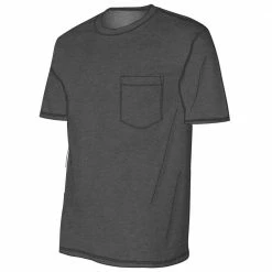 Deals ⌛ Lincoln Outfitters Men's Heavyweight Relaxed Fit Short Sleeve Pocket Tee Charcoal Heather - LOPK-01R-CLH - Pocket T-Shirt ⭐
