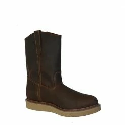 Hot Sale ⭐ Lincoln Outfitters Men's Genuine Leather Roper Work Boot Brown - L9M02M - Men's 😀 Boots 😀