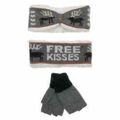 Top 10 ⌛ Lincoln Outfitters 🧨 Women's Warm Hearted Headband and Glove Set Burgundy - P11710-BUR - Winter Headband and Glove Set 🤩