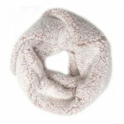 Promo 🔔 Lincoln Outfitters Women's Frosted Sherpa Eternity Scarf Light Pink - P22977-PK - Women's Eternity Scarfs ⭐