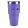 Best deal 😍 Lincoln Outfitters "Faith" 30 oz. Religious Tumbler, Purple - 89-640-0204 - Tumblers 🥰