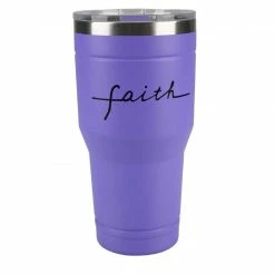 Best deal 😍 Lincoln Outfitters "Faith" 30 oz. Religious Tumbler, Purple - 89-640-0204 - Tumblers 🥰