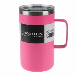 Top 10 😍 Lincoln Outfitters 20 Oz. Coffee Mug Pink 87-963-0204 - Water Bottles & Hydration ⭐