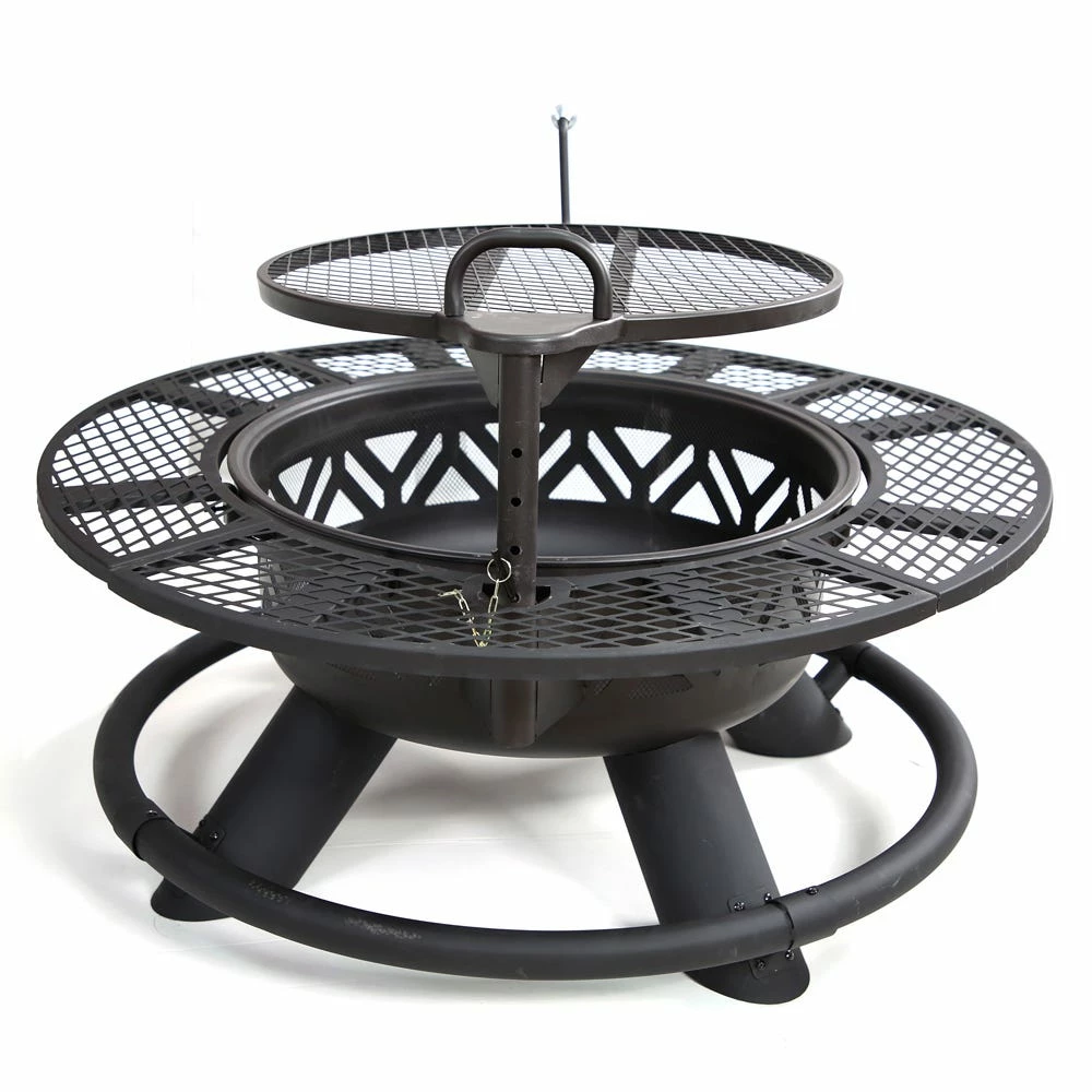 Deals π Lincoln Outfitters Steel Fire Pit with BBQ Grate - 90-165-0204 - Fire Pits & Heaters π 3 Deals π Lincoln Outfitters Steel Fire Pit with BBQ Grate - 90-165-0204 - Fire Pits & Heaters π - Image 3