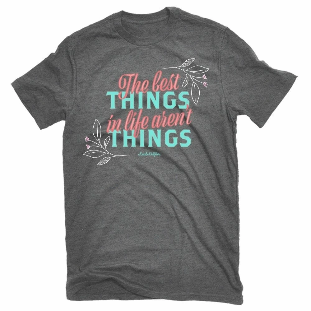 Promo ๐ Lincoln Outfitters Ladies Best Things Aren't Things Short Sleeve T-Shirt - LO-L192 - T-Shirts ๐ 1 Promo ๐ Lincoln Outfitters Ladies Best Things Aren't Things Short Sleeve T-Shirt - LO-L192 - T-Shirts ๐