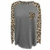 Top 10 😀 Lincoln Outfitters Ladies Long Sleeve Leopard Pocket Raglan Fashion T-Shirt - LO-LFRPK-01 - Long Sleeve Shirts Women's ✨