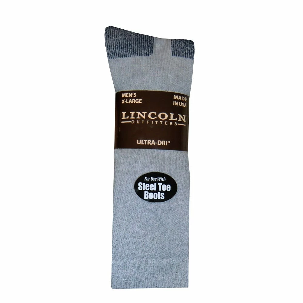 Cheapest π€© Lincoln Outfitters Men's Ultra-Dri Steel Toe Work Sock 2 Pack Grey - L2/837-G - Socks π 1 Cheapest π€© Lincoln Outfitters Men's Ultra-Dri Steel Toe Work Sock 2 Pack Grey - L2/837-G - Socks π