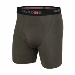 Best Pirce ❤️ Barn Door by Lincoln Outfitters Crew Cab Cotton Boxers Green - XLO9787-377 - Boxer Briefs 😀