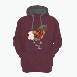 Discount ❤️ Lincoln Outfitters Flocking Fabulous Ladie's Long Sleeve Hoodie, Windsor Wine Light Heather - LO-LH34 - Hooded Sweatshirts 😀 Women's ✔️