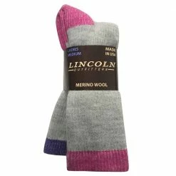 Cheap ✨ Lincoln Outfitters Women's Merino Wool Blend Boot Sock 2 Pack Grey - L2/704-FU-PU - ❤️ Socks ❤️