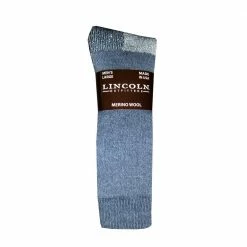 Coupon ✨ Lincoln Outfitters Men's Big Bertha Merino Wool Sock Charcoal - L844-CH - Socks 👍