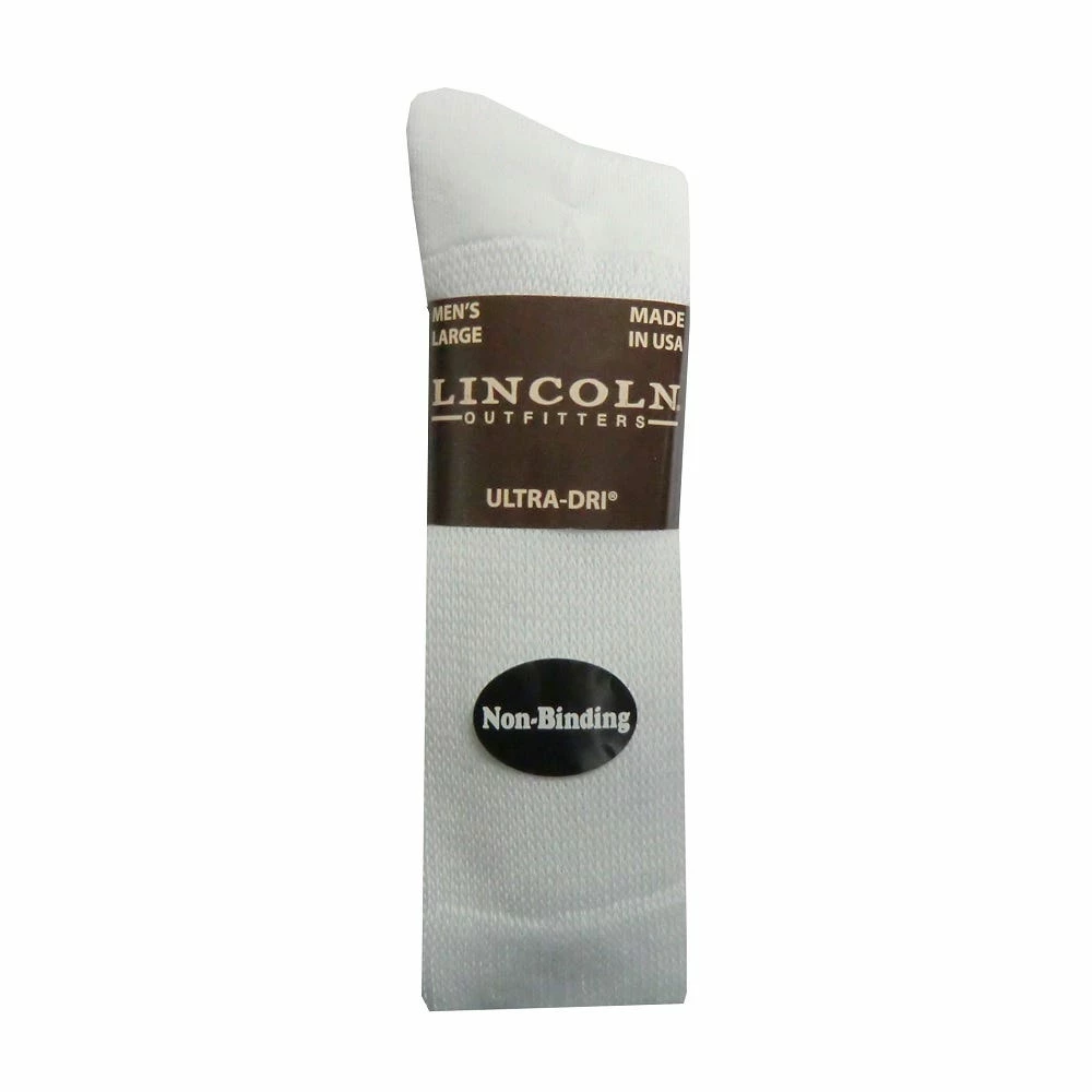 Best Pirce π₯° Lincoln Outfitters Men's Non-Binding Ultra-Dri Crew Sock 2 Pack White - L2/923-W - Socks π 1 Best Pirce π₯° Lincoln Outfitters Men's Non-Binding Ultra-Dri Crew Sock 2 Pack White - L2/923-W - Socks π