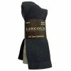 Coupon ⭐ Lincoln Outfitters Men's Crew Sock 3 Pack Assorted - L3/951-A - Socks ❤️