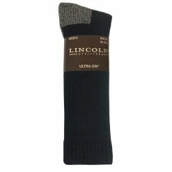 Top 10 😀 Lincoln Outfitters Men's Ultra-Dri Boot Sock 2 Pack Black - L2/72299-BL - 🔥 Socks ✔️