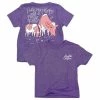 Deals 🔥 Lincoln Outfitters Youth Girl's Heifer in a Pansy Patch Short Sleeve T-Shirt - LOY-24 - T-Shirts 👏