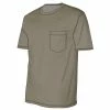 Promo ✨ Lincoln Outfitters Men's Heavyweight Relaxed Fit Short Sleeve Pocket Tee Cobblestone - LOPK-01R-CBS - Pocket T-Shirt ⌛