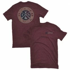 Coupon 💯 Lincoln Outfitters Men's Short Sleeve Graphic T-Shirt Windsor Wine Dark Heather - LO-61 - T-Shirts 🌟
