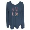 Outlet 🎁 Lincoln Outfitters Ladies Long Sleeve Fashion T-Shirt China Blue - LO-LFLS-09 - T-Shirts ⌛